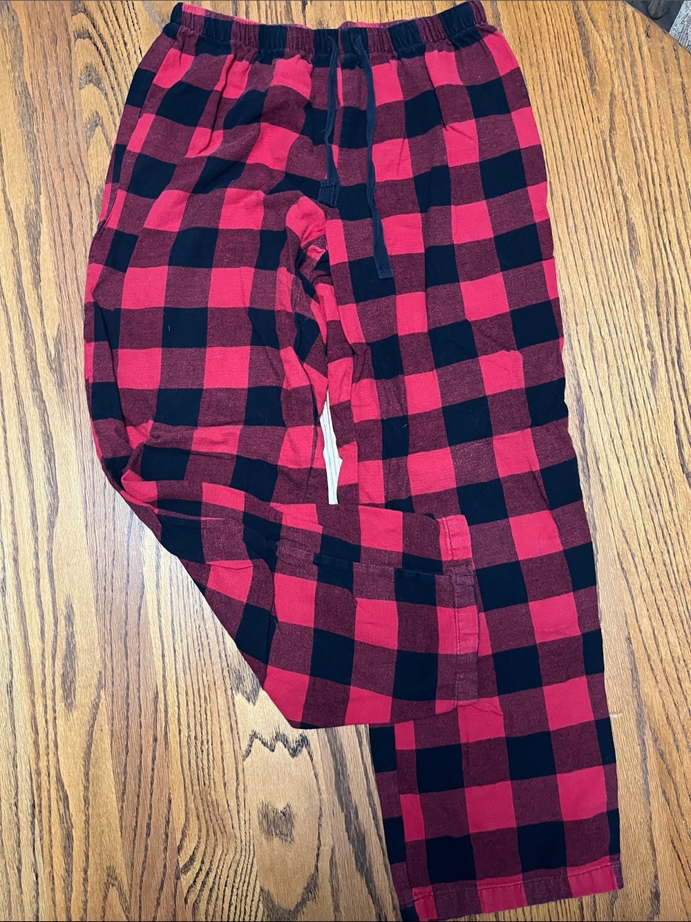 Women's Red and Black Buffalo Plaid Flannel Pajama Pants